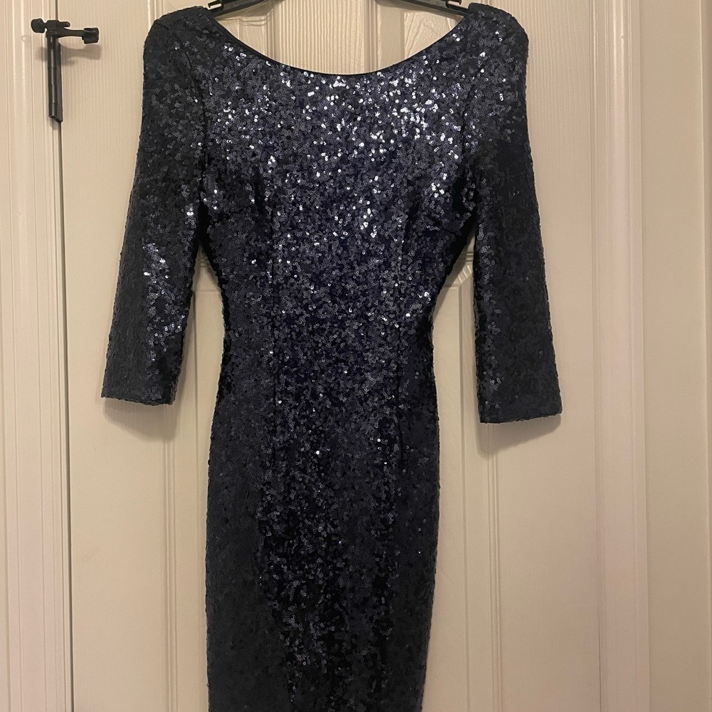 Elegant Black Sequin Dress